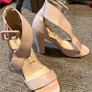Blush Suede Women's Heels